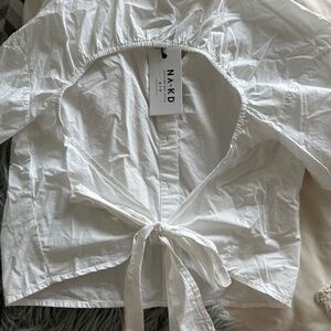 Nakd open back button up